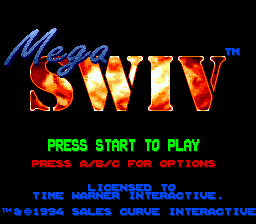 Заставка игры Mega SWIV